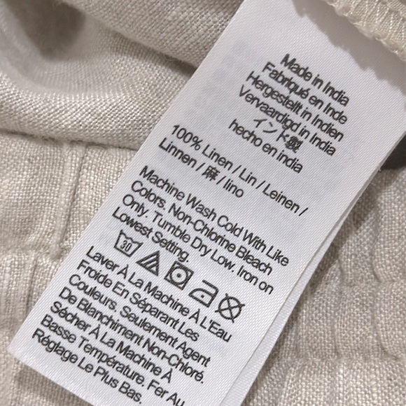 J Crew Wide Leg Seaside Pant In Linen AY501 sz XL - Picture 7 of 8